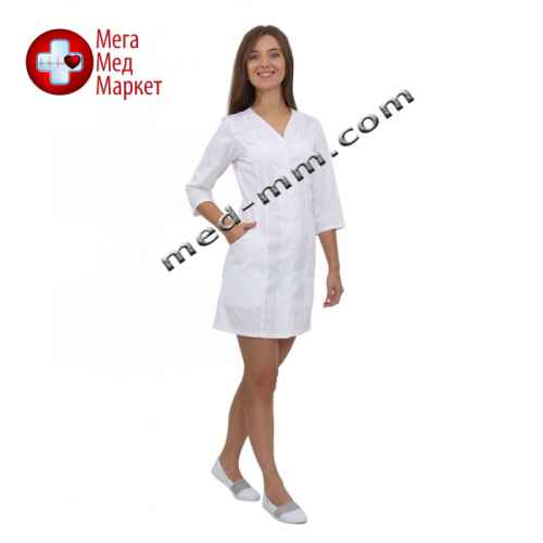 Медичний халат жіночий Ібіца білий № 64